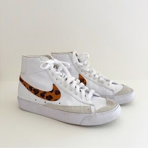 Nike Leopard White High Top Blazer Mid '77 SE Sneakers